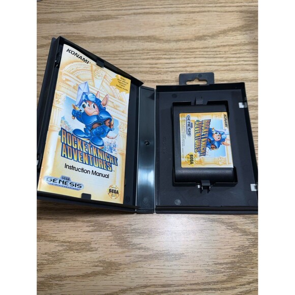 Rocket Knight Adventures (Sega‎ Genesis, 1993) Genuine Complete Tested Nice - Picture 2 of 3